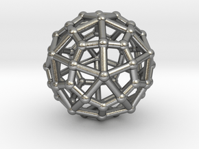 Deltoidal hexecontahedron in Natural Silver: Small