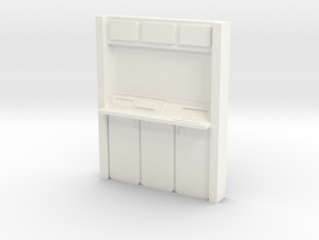 HO Wall Unit in White Processed Versatile Plastic