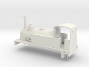 Industrial Shunter (for Electrotren 0-6-0 chassis) in White Natural Versatile Plastic
