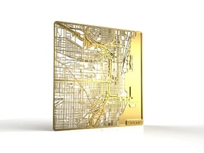 Chicago in 18k Gold Plated Brass