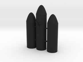 Rocket in Black Natural Versatile Plastic