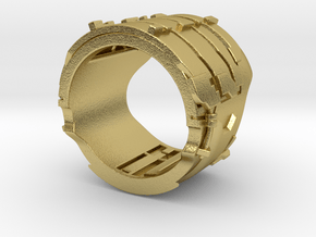 Dead Space Engineering Suit lvl3 ring - 19,3mm in Natural Brass