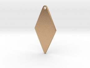 Cosplay Zipper Pull (Rhombus) in Natural Bronze