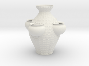 Vase MPP1013 in White Natural Versatile Plastic