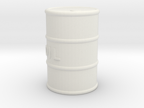 Printle Thing Oil Barrel - 1/24 in White Natural Versatile Plastic