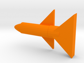 Rocket in Orange Processed Versatile Plastic