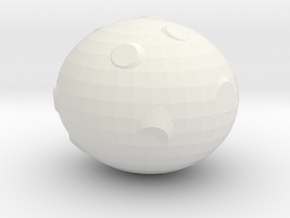 Asteroid in White Natural Versatile Plastic