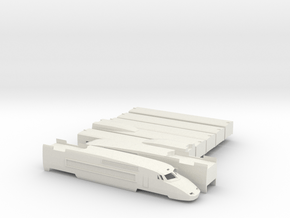 TGV-A Scale TT in White Natural Versatile Plastic