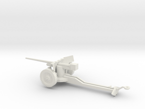 1/72 Scale M1A3 57mm Anti Tank Gun in White Natural Versatile Plastic