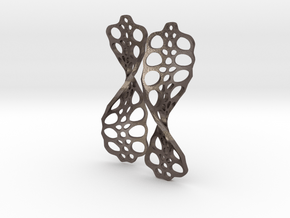Cells.Helical in Polished Bronzed-Silver Steel