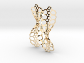 Cells.Helical in 14k Gold Plated Brass