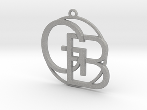 G&B Monogram Pendant in Aluminum