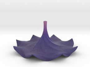 Purple Flower Incense Holder in Natural Full Color Sandstone