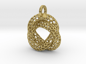 Knot Pendant in Natural Brass