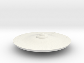 2500 TOS saucer v3 in White Natural Versatile Plastic