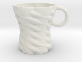 Decorative Mug in White Natural Versatile Plastic