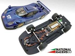 3D Chassis - Fly Porsche 911 GT1 98 (Combo) in Black Natural Versatile Plastic