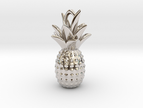 Tropical kiss in Rhodium Plated Brass