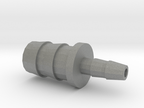 Hose barb connector 10mm to 4mm in Gray PA12