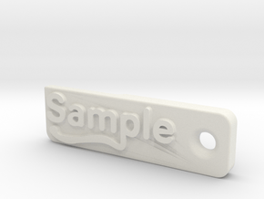Material Sample - Sample Stand (ALL MATERIALS) in White Premium Versatile Plastic