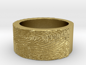 IMPRINT 8 Ring Size 8 in Natural Brass