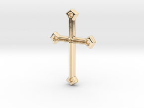 Hannah's Communion Cross (T1) in 14K Yellow Gold