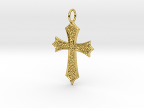 Celtic Cross (point ends) in Polished Brass