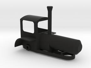 Steam Traction Engine in Black Natural Versatile Plastic
