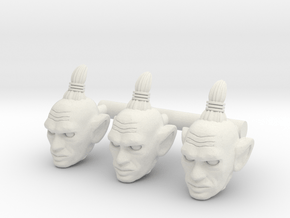 Baltard Head - Multisize in White Natural Versatile Plastic: Extra Small