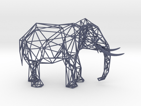 Wire Elephant in Natural Full Color Sandstone