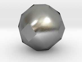 geommatrix 72mm f54 polyhedron in Natural Silver