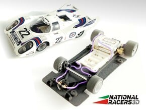 3D Chassis - Fly Porsche 917 K/917 LH (Sidewinder) in Black Natural Versatile Plastic