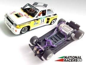 3D Chassis - Fly Renault 5 Turbo (Combo) in Black Natural Versatile Plastic