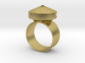 Car Escape Ring [v1] by ishap9.dsn in Natural Brass