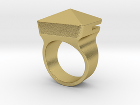 Car Escape Ring [v2] by ishap9.dsn in Natural Brass