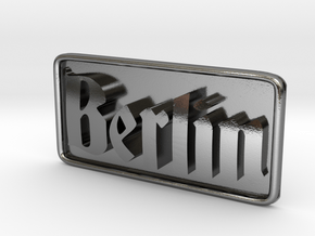 Berlin-DeutschG-Plate in Polished Silver