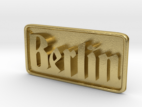 Berlin-DeutschG-Plate in Natural Brass