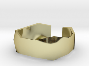 geommatrix f134  wristband 1 in 18k Gold Plated Brass