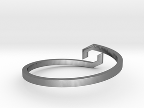 GAIA - Bracelet in Polished Silver: Extra Small