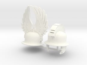 GAUL HELMETS #16 AND 17 in White Processed Versatile Plastic