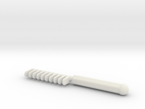 Eye_Lash_Comb in White Natural Versatile Plastic