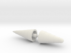 Battle Cruiser Drill in White Natural Versatile Plastic