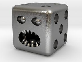 Dice monster test in Natural Silver