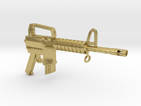 CAR15 SMG in Natural Brass