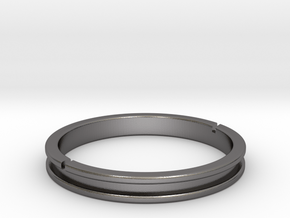 ENTWINE Earbud Bracelet in Polished Nickel Steel: Medium