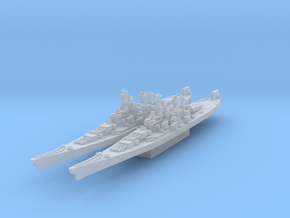 Iowa class battleship (Axis & Allies) in Tan Fine Detail Plastic