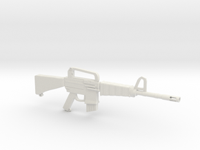 M16A1 v1 in White Natural Versatile Plastic