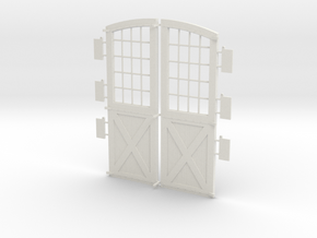 Main Doors DSP&P Gunnison Roundhouse in White Natural Versatile Plastic