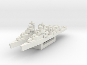 Mahan class destroyer 1/1800 in White Natural Versatile Plastic