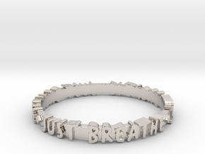 Just Breathe Ring (Multiple Sizes) in Platinum: 6 / 51.5